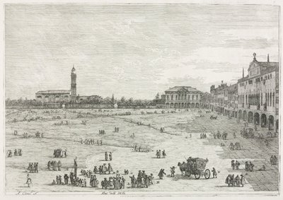 Utsikt: Prà della Valle, Padua, 1735-1746. av Giovanni Antonio Canal