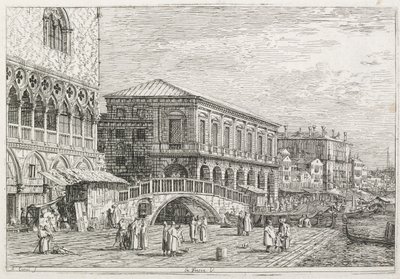 Visninger: Fengselet, Venezia, 1735-1746. av Giovanni Antonio Canal