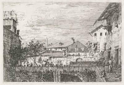 Utsikt: The Terrace, 1735-1746. av Giovanni Antonio Canal