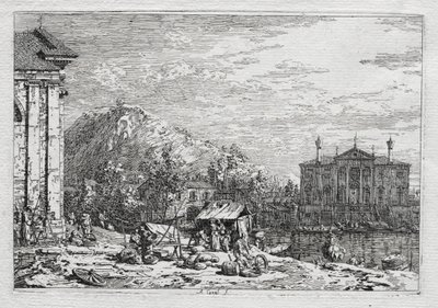 Utsikt over Venezia og omegn: A City Beyond a River av Antonio Canaletto