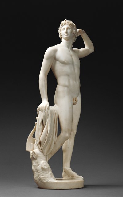 Apollo kroner seg selv av Antonio Canova