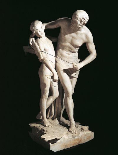 Daedalus and Icarus av Antonio Canova (1757-1822), marmorskulptur, 220 cm høyde av Antonio Canova