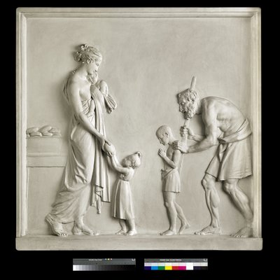 Feeding the Hungry, 1795 (gips) av Antonio Canova