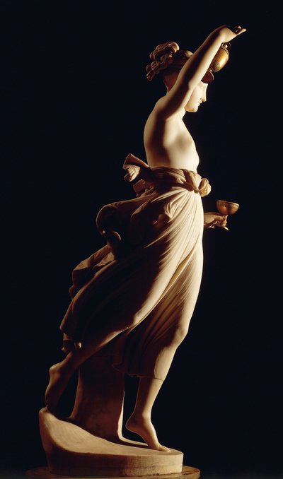 Hebe av Antonio Canova (1757-1822), marmorstatue av Antonio Canova