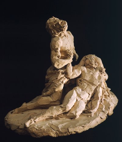 Lamentation of Christ av Antonio Canova (1757-1822), modell i leire, detalj av Antonio Canova
