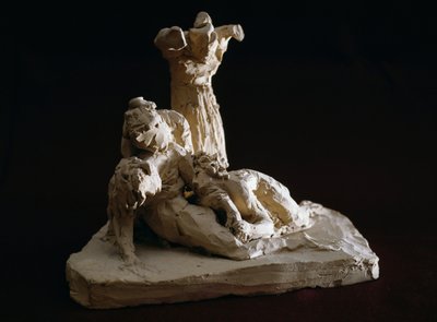 Lamentation of Christ, terrakottaskisse av Antonio Canova (1757-1822), Possagno, Veneto, Italia av Antonio Canova