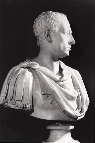 Portrettbyste av Frans I (1708-65), den hellige romerske keiseren (marmor) av Antonio Canova
