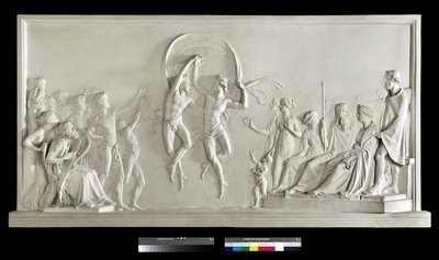 Sons of Alcynous danser, 1790-92 (gips) av Antonio Canova