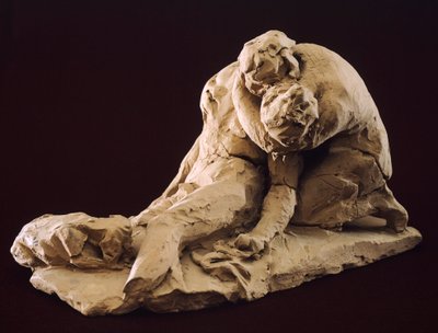 Venus og Adonis av Antonio Canova (1757-1822), modell i leire av Antonio Canova