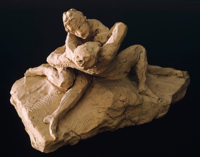 Venus og Adonis av Antonio Canova (1757-1822), modell i leire av Antonio Canova