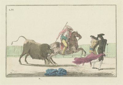 Plate IV, fra serien Collection of the Main Actions in a Bullfight av Antonio Carnicero
