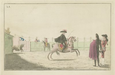 Plate I, fra serien Collection of the Main Actions in a Bullfight av Antonio Carnicero