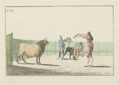 Plate VII, fra serien Collection of the Main Actions in a Bullfight av Antonio Carnicero