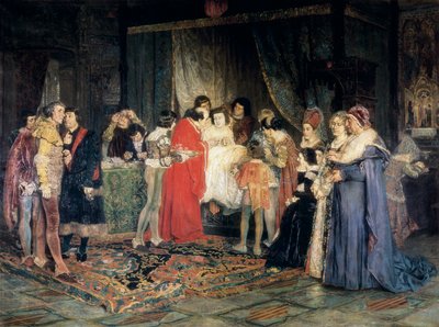 Ferdinand I's død, maleri av Antoni Casanova i Estorach av Antonio Casanova y Estorach