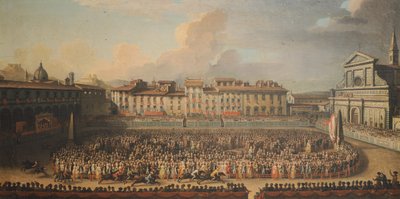Raset til de berberiske hestene av Antonio Cioci or Ciocchi