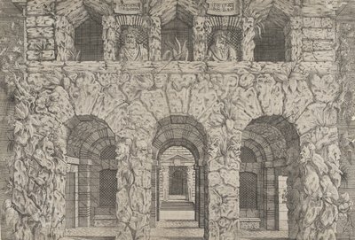 En grotte, ca. 1545. av Antonio Fantuzzi