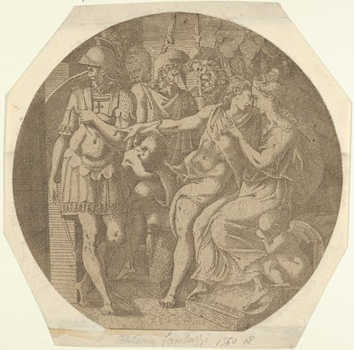 En mann som sier farvel til en kvinne, 1540-45. av Antonio Fantuzzi