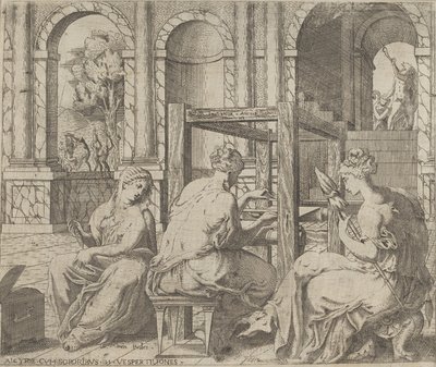 Minyas døtre, 1545. av Antonio Fantuzzi