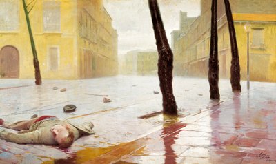 Etter kampen. Maleri av Antonio Fillol (1870-1930) av Antonio Fillol