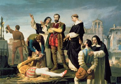 The Comuneros: Juan de Padilla (1490-1521) Juan Bravo og Francisco Maldonado ved stillaset av Antonio Gisbert