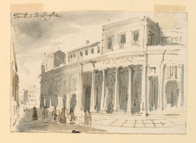 Eksteriør, teater i Brescia av Antonio Giuseppe Basoli