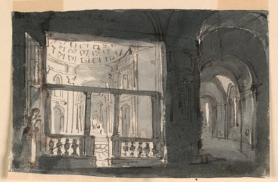 Den gamle katedralen i Brescia av Antonio Giuseppe Basoli