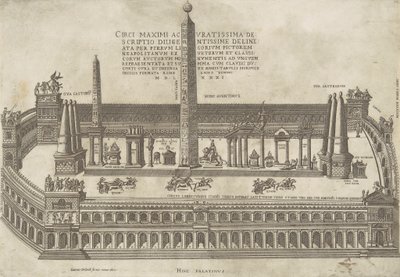 En veldig nøyaktig beskrivelse av Circus Maximus av Antonio Lafreri