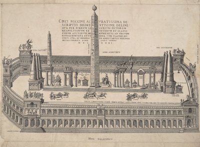 En veldig nøyaktig beskrivelse av Circus Maximus av Antonio Lafreri