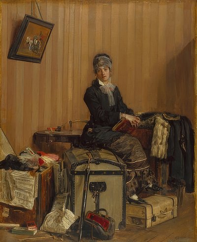 På tollkontoret. 1877 av Antonio Mancini