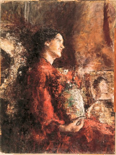 Lidia, slutten av 1800-begynnelsen av 1900-tallet (oljemaleri) av Antonio Mancini