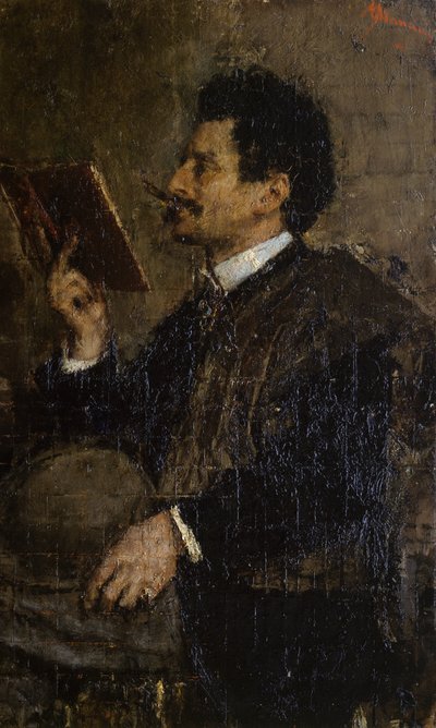 Portrett av kritiker Saverio Kambo av Antonio Mancini