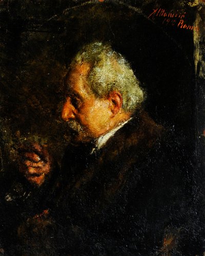 Portrett av kunstnerens far av Antonio Mancini