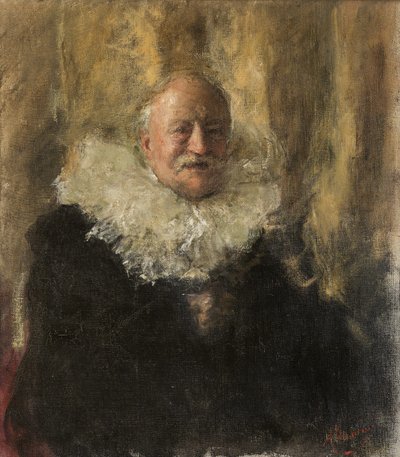 Selvportrett. av Antonio Mancini