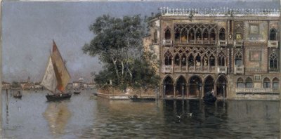 Utsikt over Venezia av Antonio Maria de Reyna Manescau