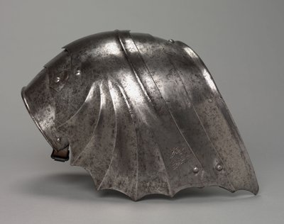 Gotisk vifteformet stenge, ca. 1485-1500 (stål) av Antonio Missaglia