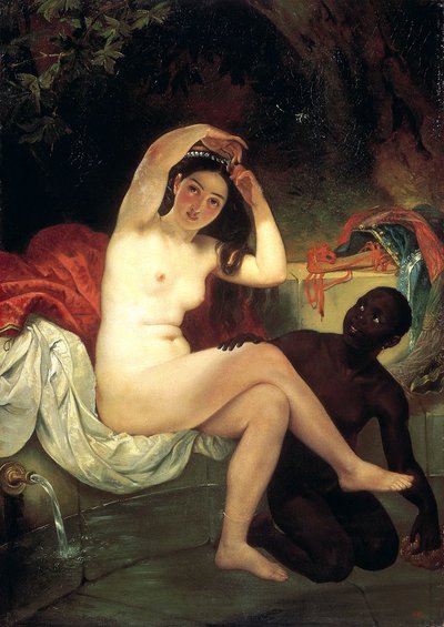 Badende Batseba, 1832. av Antonio Molinari