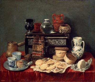 Stilleben med ibenholt kiste, 1652. av Antonio Pereda y Salgado