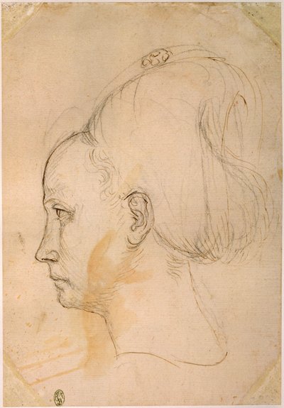 Frankrike, Paris, sjef for en ung kvinne av Antonio Pisanello