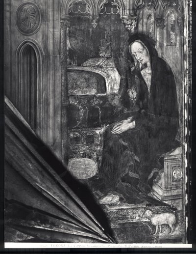 Jomfru Maria, detalj fra kunngjøringen av Antonio Pisanello
