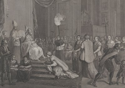 Kroningen av pave Pius VI, 1801. av Antonio Poggioli