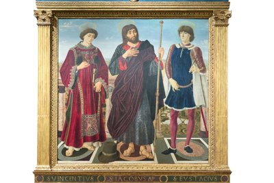 St Vincent, St James og St Eustace av Antonio Pollaiolo