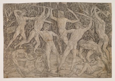 Battle of the Nudes av Antonio Pollaiuolo