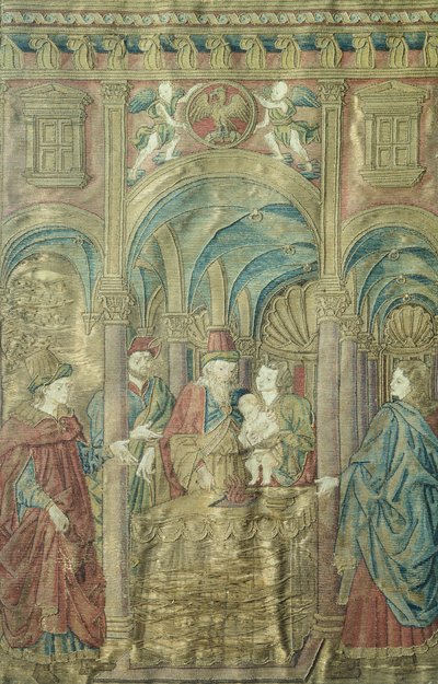 Omskjæring av St John Baptist av Antonio del Pollaiuolo (ca. 1431-1498), broderte klær av Antonio Pollaiuolo
