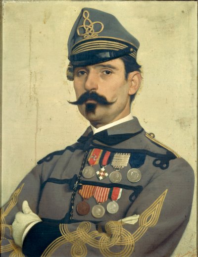 Portrett av Giovanni Maria Damiani iført Garibaldis hæruniform, av Antonio Puccinelli av Antonio Puccinelli