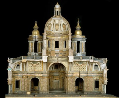 Modell av katedralen St. Isaac av Dalmatia i St. Petersburg, 1767-69 av Antonio Rinaldi