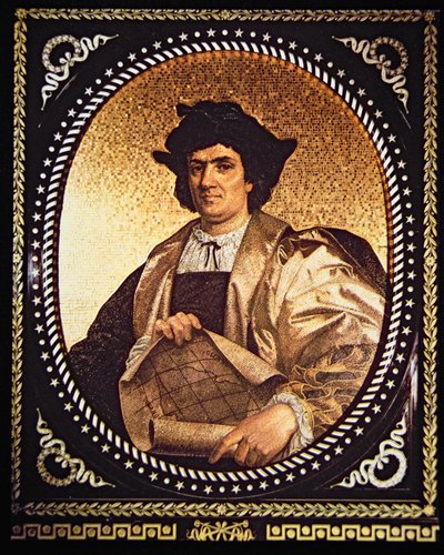 Christopher Columbus (mosaikk) av Antonio Salviati