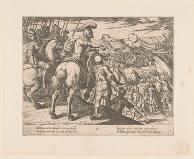 Alexander den store leder en kamp The Deeds of Alexander the Great (serietittel) Alexandri magni praecipvae res gestae (serietittel) av Antonio Tempesta