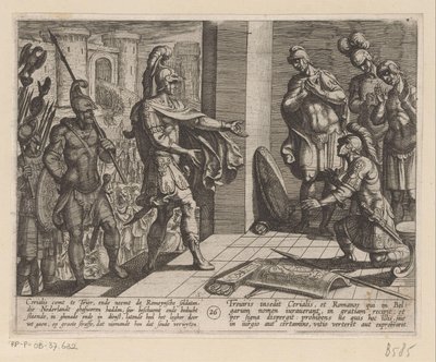Cerialis tilgir romerske soldater som hjalp Julius Civilis De bataviske krigene mot romerne (serietittel) Batavorum cum Romanis Bellum (serietittel) av Antonio Tempesta