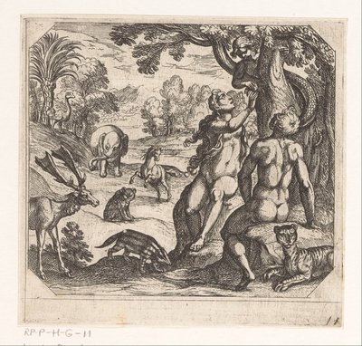 Evas fristelse Oppretting (serietittel) av Antonio Tempesta