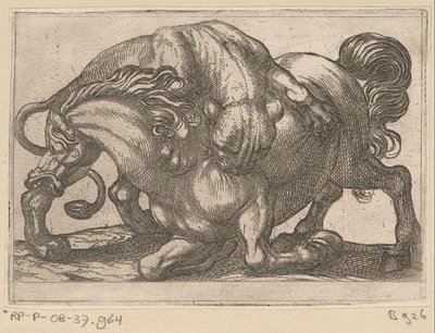 En løvinne angriper en hest Kampdyr (serietittel) av Antonio Tempesta